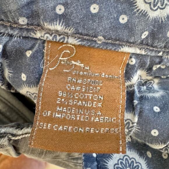 Paige Double Button Skinny Leg Med Rise Denim Jeans Gray 29 - Picture 6 of 12